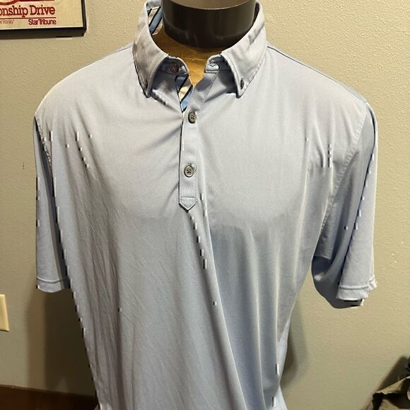 FootJoy Mens XL Light Blue Short Sleeve Polo - Picture 1 of 5